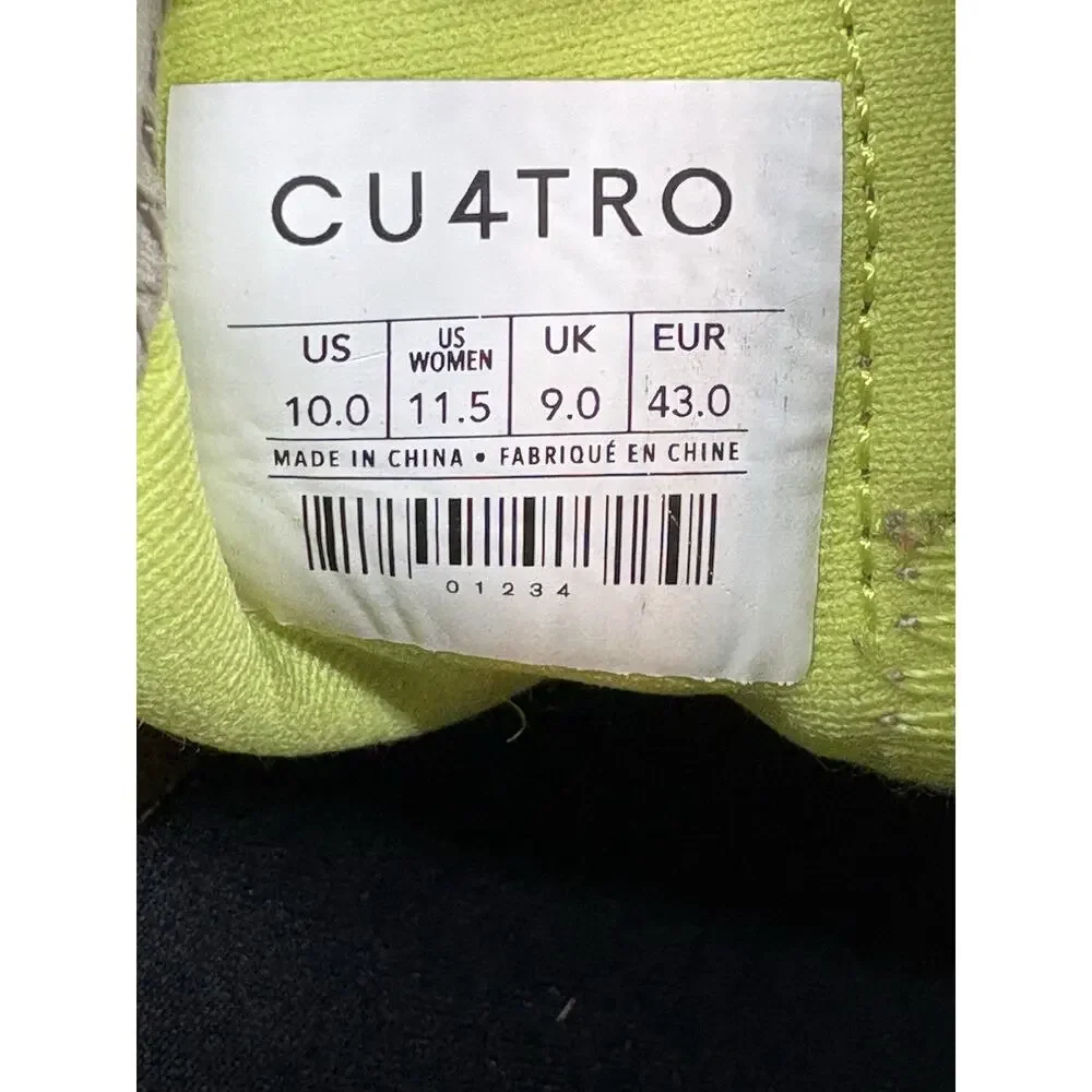 CU4TRO Four Stunner Gray Knit Sung Training Running Shoes Gym Sneakers Men’s 10